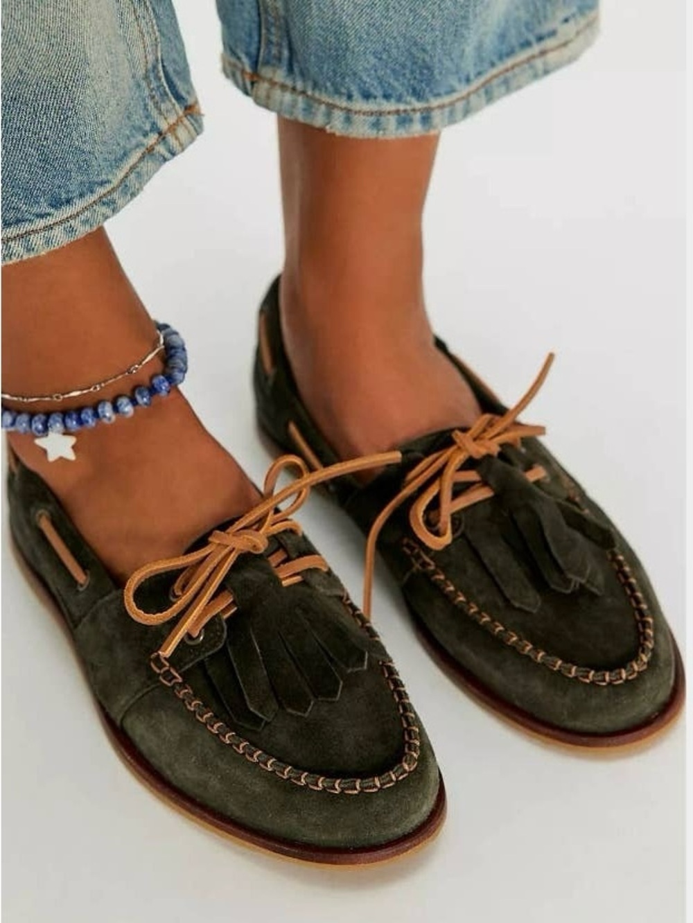 Free People We The Free Benny Leather Boat Shoes, Size 9